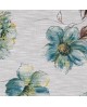 Zasłona LISA w turkusowe kwiaty