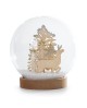Figurka świąteczna kryształowa kula z reniferem