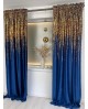 Zasłona Metalic Gold 2 granat
