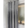 Zasłona Metalic Silver2 grafit przel