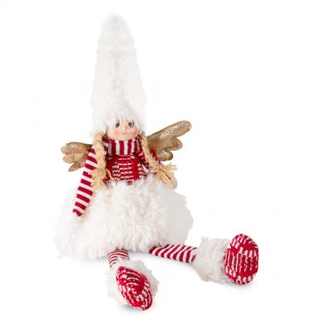 Figurka świąteczna Lalka Elf DOLL Biały