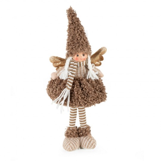 Figurka świąteczna Lalka Elf DOLL Brązowy