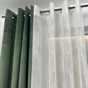 Firana żakardowa LINNEA biała