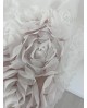 Firana ROSELIN 400x140 cm taśma , zdobiona dołem aplikacją róż