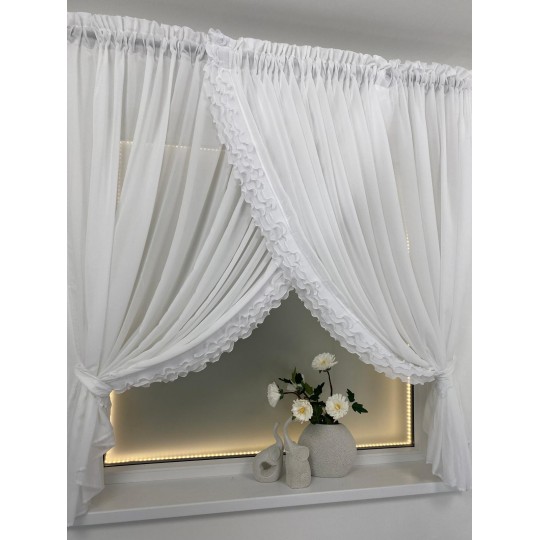 Firana zakładana Luisa 400x160 taśma