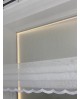 Roleta SIMPLE zdobiona subtelnym haftem