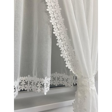 Firana krótka KAJA Biała 350x145