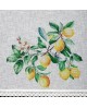 Zazdrostka CLOE zdobiona nadrukiem cytryn Biały 150x 60 cm