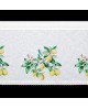 Zazdrostka CLOE zdobiona nadrukiem cytryn Biały 150x 60 cm